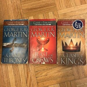 Game of Thrones Book Set - Blue, Red, Brown